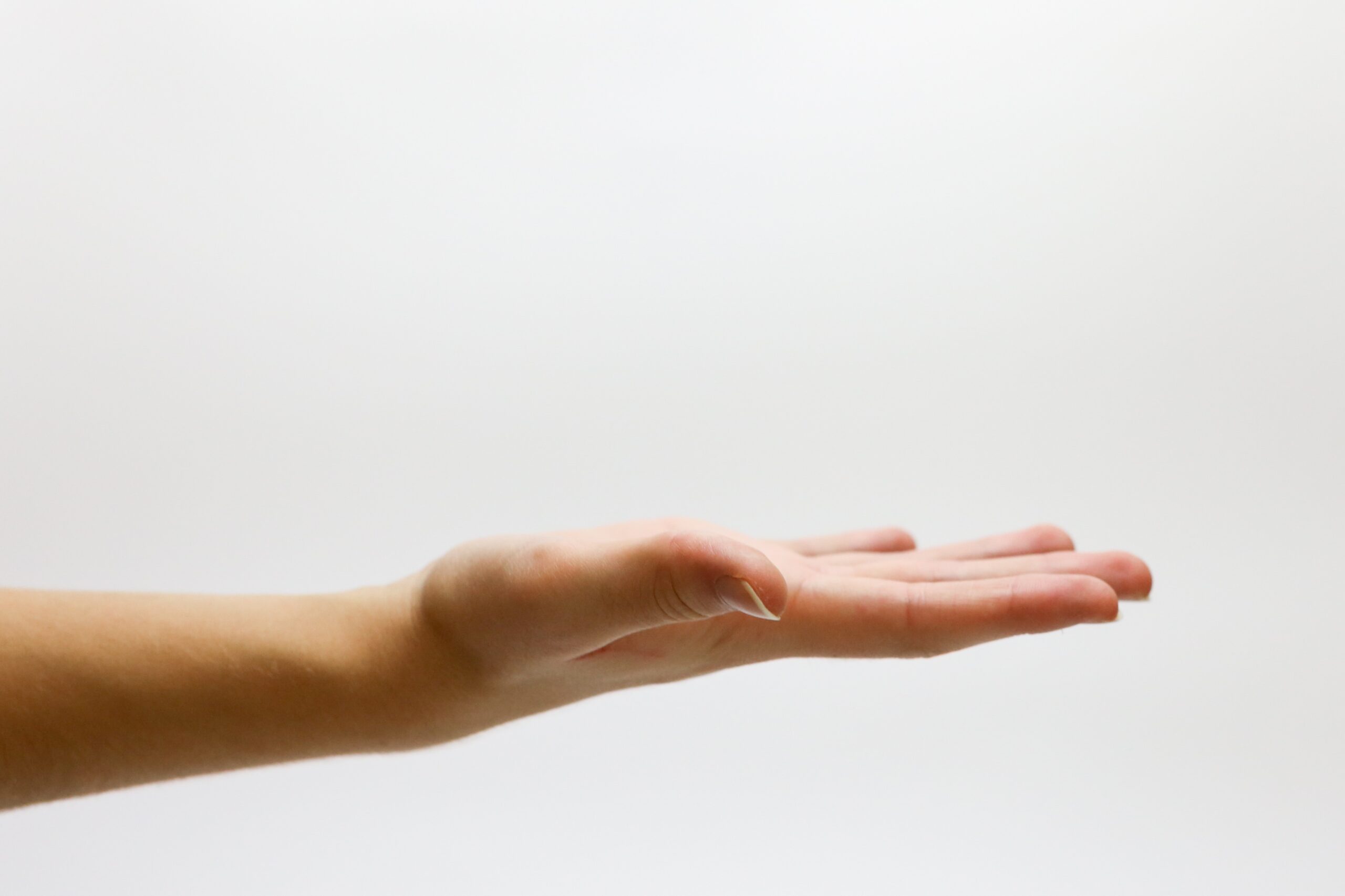 Hand stretched out | Healthier Me Today