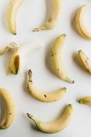 banana's all over counter, 1 split banana, white counter // Healthier Me Today