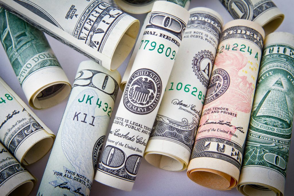 rolled up dollar notes // Healthier Me Today