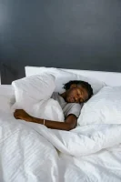 A Man Sleeping on the Bed // Healthier Me Today