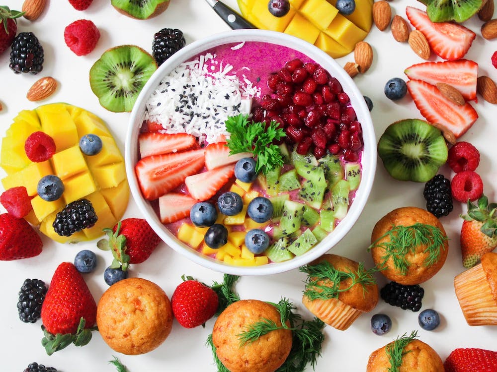 Assorted Sliced Fruits in White Ceramic Bowl // Healthier Me Today