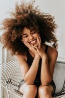 Woman Sitting And Smiling // Healthier Me Today