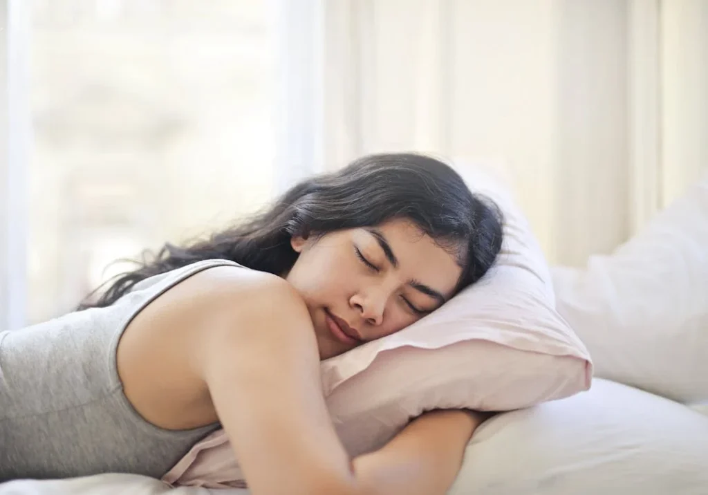 Woman in Gray Tank Top Lying on Bed // Healthier Me Today