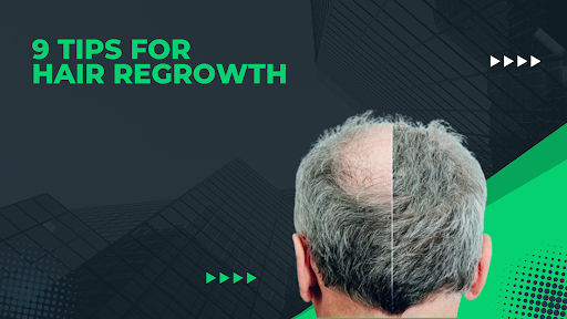 natural hair growth, regrowth of a man's head, back of his head // Healthier Me Today
