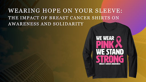wearing hope on your sleeve, breast cancer shirts // Healthier Me Today
