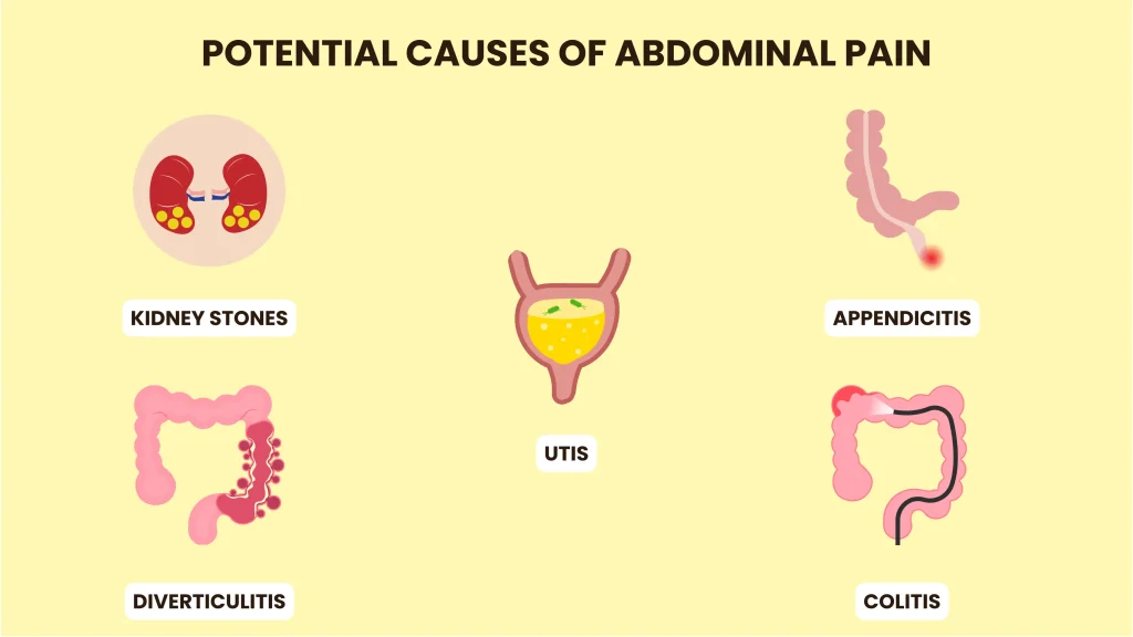 lower back and abdominal pain