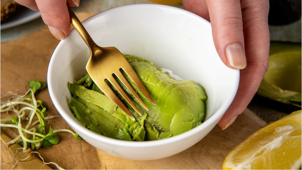 Mashed avocado