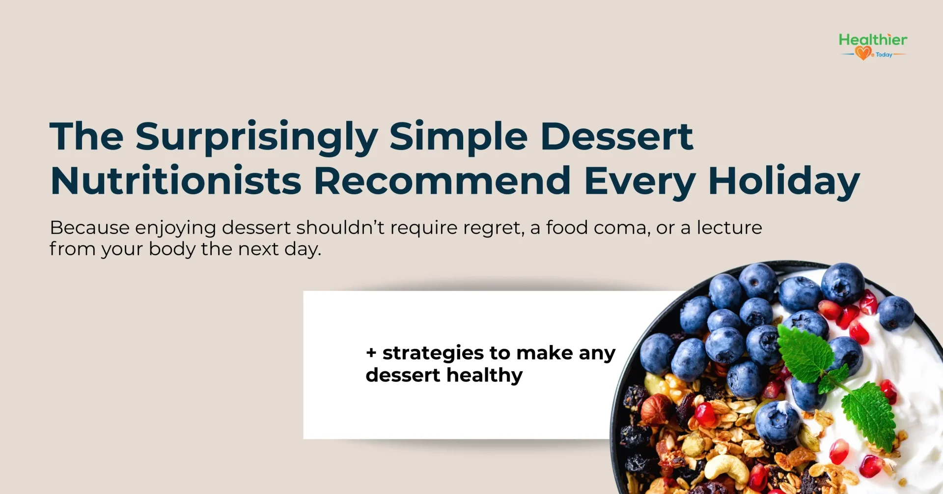 Healthiest Dessert You Can Eat